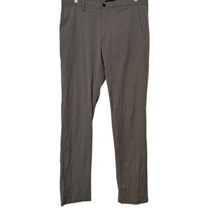Theory Zaine Neoteric Gray Performance Slim Fit Chino Pants Mens 33 x 32
